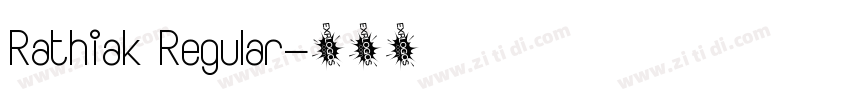 Rathiak Regular字体转换